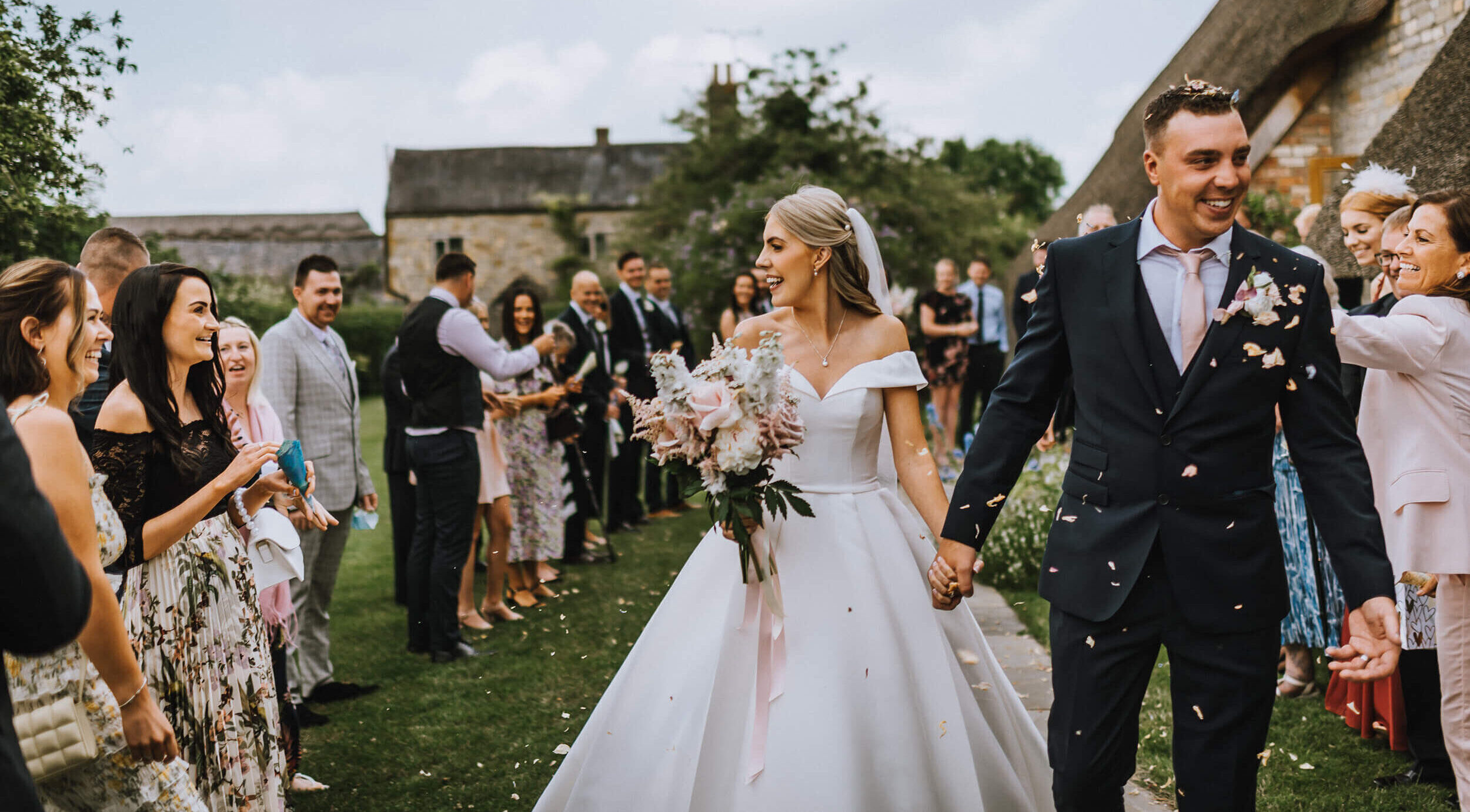 blush wedding cotswolds