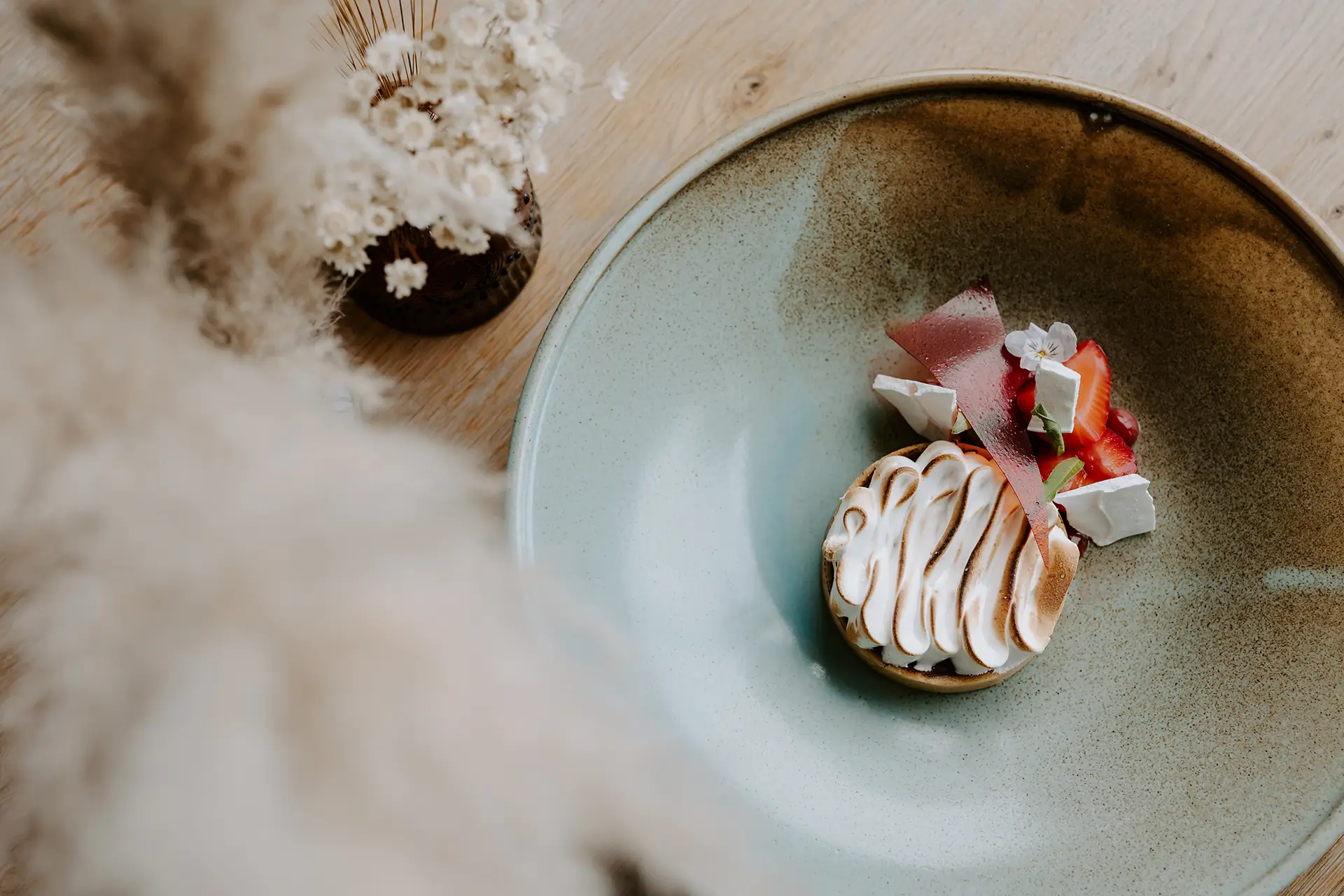 food drink desserts lemon strawberry tart table summer